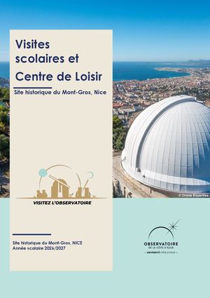 Visites groupe scolaire NICE - Observatoire de la Côte d'Azur - 2026/2027