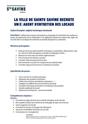 Un(e) agent d’entretien des locaux