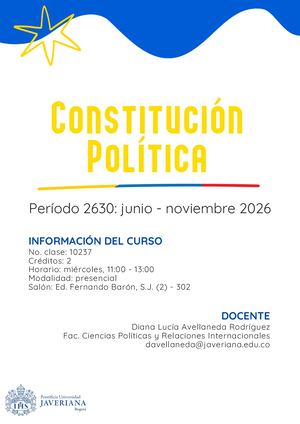 Programa Clase 2630