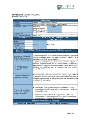 10 Principios Constitucionales Y Legales Del Derecho A La Seguridad Social