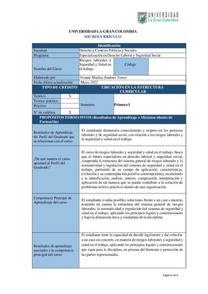 20 Riesgos Laborales Y Seguridad Y Salud En El Trabajo