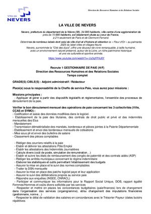 Gestionnaire Paie
