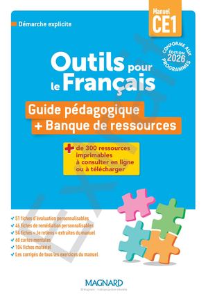 Outils pour le Français CE1 (2026) - Manuel - Guide pédagogique + Banque de ressources - Extrait