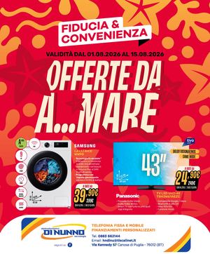 Volantino Fiducia & Convenienza Agosto Di Nunno Elettrodomestici