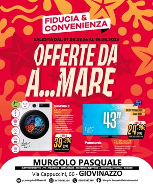 Volantino Fiducia & Convenienza Agosto Murgolo