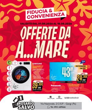 Volantino Fiducia & Convenienza Agosto Rosario Salvo