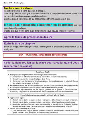 5 Ch1 A1 Cours (Météo Vs Climat)