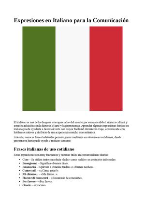 Expresiones En Italiano Para Mejorar La Comunicación