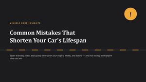 Common Mistakes Car Lifespan