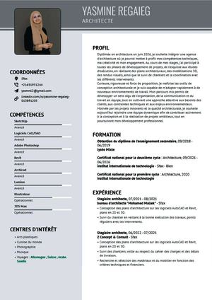 Cv Yasmine Regaieg