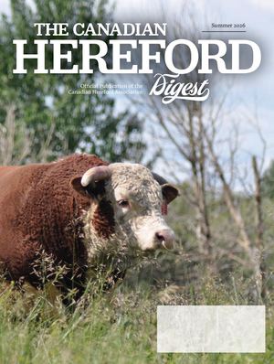 Canadian Hereford Digest August 2026