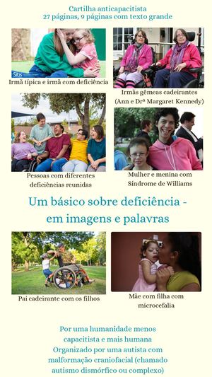 Um básico sobre deficiência - em imagens e palavras