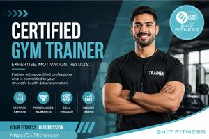 Certified Gym Trainer 24 7 Fitness