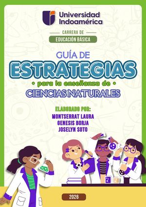 GUÍA DE ESTRATEGIAS PARA LA ENSEÑANZA DE CIENCIAS NATURALES