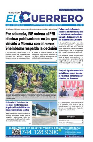 Viernes 31 de julio del 2026