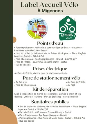 Livret Accueil Vélo 2026 2028 - Office de Tourisme du Migennois