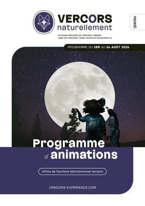 Programme Animations OTI Vercors du 1er Au 16 Août 2026