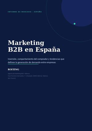Marketing B2B en España: Informe de Mercado | Roiting Valencia