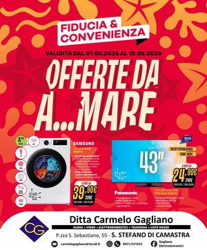 Volantino Fiducia & Convenienza Agosto Gagliano Carmelo