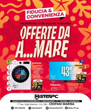 Volantino Fiducia & Convenienza Agosto Mister Pc