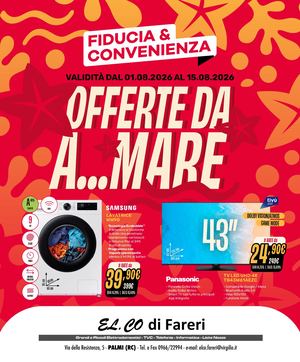 Volantino Fiducia & Convenienza Agosto El Co Di Fareri