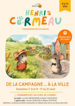 Programme Alsh éTé 2026 Semaines 7, 8 Et 9 Août