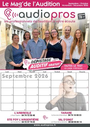 AUDIOPROS • SEPTEMBRE - OCTOBRE - NOVEMBRE