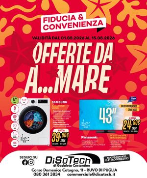 Volantino Fiducia & Convenienza Agosto Disotech