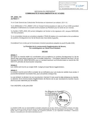 DP 2026 119 Marches Surveillance Endiguement