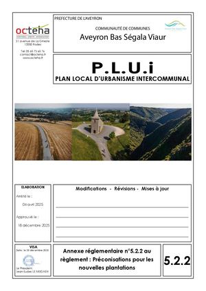 5.2.2 Preconisations Pour Les Nouvelles Plantations