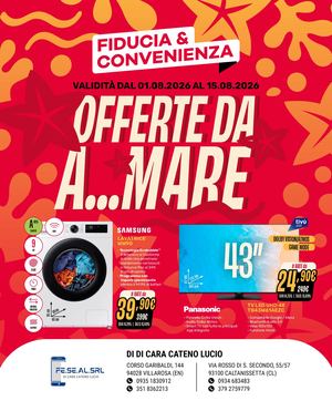 Volantino Fiducia & Convenienza Agosto Fe Se Al S R L