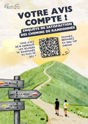 Enquête de satisfaction des chemins de randonnée pédestre dans le Pays de Gex