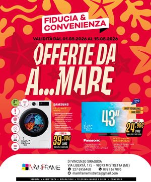 Volantino Fiducia & Convenienza Agosto Mainframe Di Siragusa