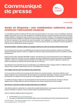 Lancement Campagne Communication Attractivité Médicale