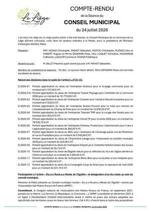CM JUILLET 2026