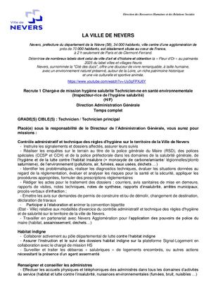 Inspecteur de l'Hygiène et Salubrité