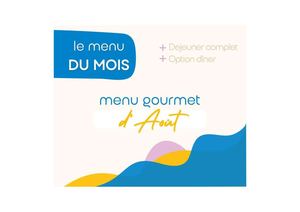 Menu Gourmet Août 2026