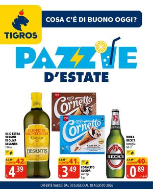 Volantino Tigros Dal 30 Luglio Al 18 Agosto 2026