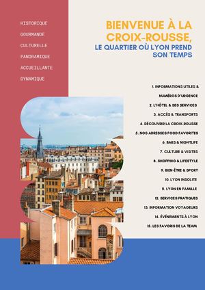 Cahier De Conciergerie