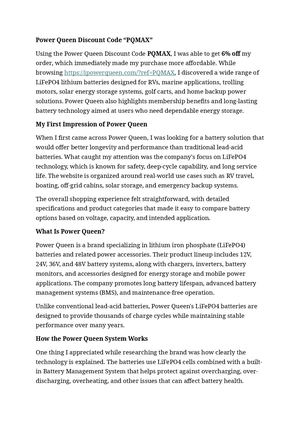 Power Queen Discount Code "PQMAX"