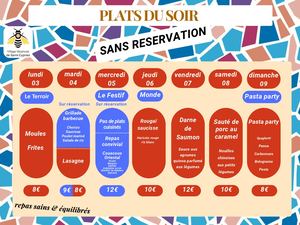 Menu Semaine Du 03 08 2026 Au 09 08 2026