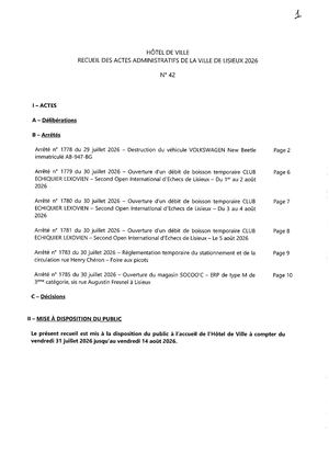 Recueil N° 42