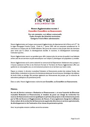 Conseiller En Financements Annonce