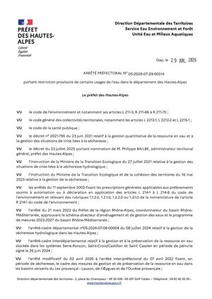 Alerte Eau