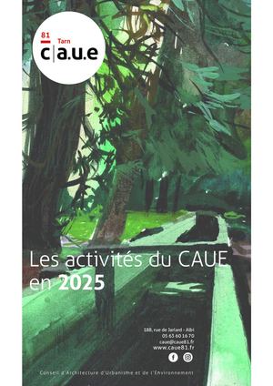 Bilan d'activités CAUE du Tarn 2025