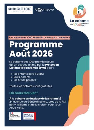 cabane des 1000 premiers jours La Courneuve aout