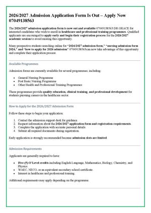 ☎️(07047903330)☎️Madonna University 2026)2027 1st and 2nd BATCH ADMISSION LIST is OUT Call☎️(07047903330). SUPPLEMENARY Post UTME FORM, In August 2009, the Head of the Civil Service, Stephen Osagiede Oronsaye, proposed reforms where permanent secretaries 