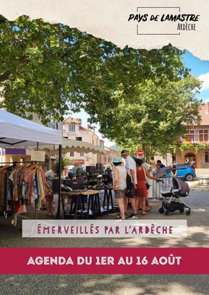 Agenda du 1er au 16 août 2026 - Pays de Lamastre