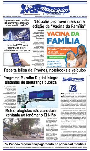 Edica3667vozdosmunicipios, 31 a 06 de agosto de 2026