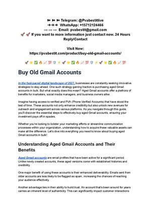 19 Steps To Buying Aged Gmail Accounts In Bulk (Pva & Verified) In 2027